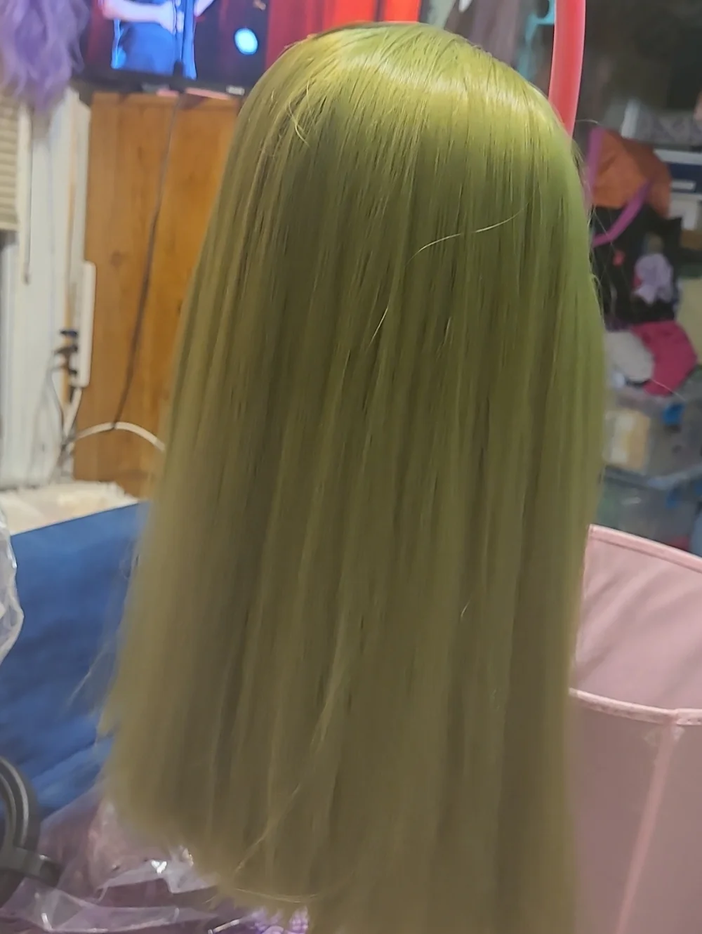 Green Straight Women's Wig - Brand